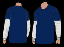 Lade das Bild in den Galerie-Viewer, 108.35-T-shirt marineblauw_1.jpg